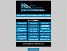 Tablet Screenshot of metalfasteningsystems.com